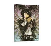 Enartly Quadri Su Tela Jim Morrison The Doors Hand Music Print Picture Paintings for Living Room Bedroom Decoration 60 * 80cm Senza Cornice