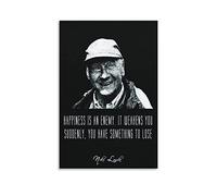 Enartly Quadri Su Tela Niki Lauda Poster Decorazione Soggiorno Camera da letto Pittura 60 * 90cm Senza Cornice