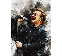 Enartly Quadri Su Tela Smudge Of Bono Band U2ation Picture Print Modern Family Bedroom Decor Posters 40 * 60cm Senza Cornice