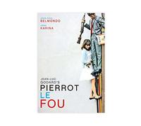Enartly Stampe Quadri Classico Trama amore Pierrot Le Fou Movie Picture Print Modern Family Bedroom Decor Posters 50 * 70cm Senza Cornice