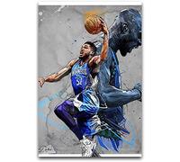 Enartly Stampe Quadri Karl Anthony Towns E Kevin Garnett Poster Decorazione Soggiorno Camera da letto Pittura 60 * 90cm Senza Cornice