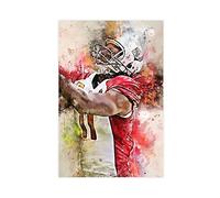 Enartly Stampe Quadri Larry Fitzgerald Poster Portrait Art 0 Quadri da parete per soggiorno camera da letto 50 * 70cm Senza Cornice