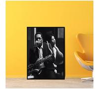 Enartly Stampe Quadri Moderno John Coltrane Alice Coltranes Stampe Picture Poster Decor Soggiorno Camera da letto Pittura 40 * 60cm Senza Cornice