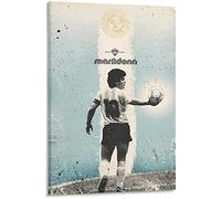 Enartly Stampe Quadri Star Football Star Diego Armando MaradonaArt Decorative Canvas Wall Art Soggiorno Poster Camera da letto 50 * 70cm Senza Cornice
