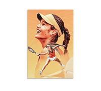 Enartly Stampe Quadri Tennista Emma Raducanu 4 Poster Soggiorno Camera da letto Pittura Opera d'arte 30 * 50cm Senza Cornice