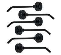 Enbebamd Ganci magnetici 6pcs 2.8x0, 8 minimaslit 45 ° Angolo Destro Ganci a Magnete Forte per Frigorifero, Cabina, Forno a microonde