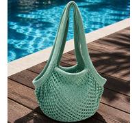 ENBEI 2026 Nuova borsa da spiaggia intrecciata e pieghevole per l'estate. Un accessorio pratico essenziale per gli studenti universitari, un must-have per le vacanze, una borsa a tracolla traforata pe