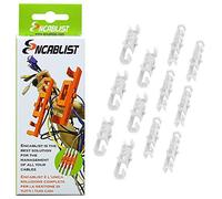 ENCABLIST, Esoscheletro Universale Made in Italy per gestire ed organizzare tutti i cavi di TV PC Laptop Elettrodomestici di Casa ed Ufficio, Confezione 12 Pezzi (Bianco)