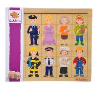 Eichhorn Puzzle Mescola e Abbina Mix&Match Professioni – Legno – 26x22 cm – 1 pz.