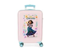 Disney Valigia da cabina rosa 38 x 55 x 20 cm rigida ABS chiusura a combinazione laterale 34 l 2 kg 4 ruote doppie
