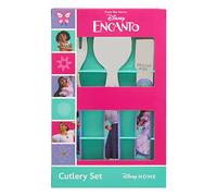 Encanto - Set di 3 posate riutilizzabili, coltello, forchetta e cucchiaio, per bambini, in acciaio inossidabile per alimenti e plastica ABS, per bambini dai 36 mesi in su