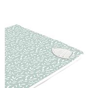 Encasa XO Case da stiro stuoia/pad 120x70 cm con imbottitura da 3 mm e supporto in ghisa siliconica per la pressatura a vapore sul tavolo o sul letto - Volantino verde
