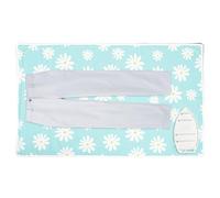 Encasa XO Case da stiro stuoia/pad 120x70 cm con imbottitura da 3 mm e supporto in ghisa siliconica per la pressatura a vapore sul tavolo o sul letto - Daisy Blue