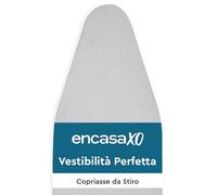 Encasa XO Copriasse da Stiro Silicone, Riflettente 112x34 cm | Premium d'argento, Cotone Metallizzato | Schiuma & Feltro | Anti-Bruciature & Antimacchia