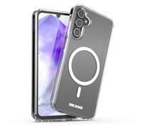 ENCASED Cover Magnetica per Samsung Galaxy A55 5G - Compatibile con MagSafe e Accessori - Cover per Ricarica Wireless (Trasparente)