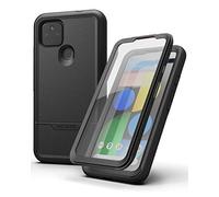 Encased Cover per Google Pixel 4a 5G Antiurto 360 Gradi Custodia Case con Pellicola Integrate - Nera