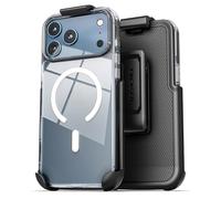 Encased Custodia ClearBack con clip da cintura fondina compatibile con iPhone 6,9 pollici (2025)