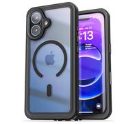 ENCASED Custodia impermeabile compatibile con iPhone 6,3 pollici (2025) trasparente