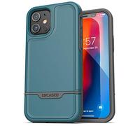 Encased Custodia protettiva serie Rebel compatibile con iPhone 12, resistente, copertura integrale robusta, blu