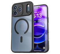 ENCASED Custodia sottile smerigliata compatibile con iPhone 6,3" Pro (2025) trasparente