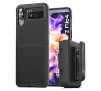 Encased DuraClip - Custodia con clip da cintura, per Galaxy Z Flip 4, custodia sottile con fondina (Samsung Z-Flip 4 2022)