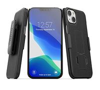 Encased DuraClip - Custodia sottile con clip da cintura progettata per iPhone 13 MINI (2021) con fondina (nero)