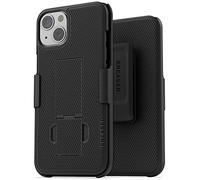 Encased DuraClip - Custodia sottile per iPhone 13 con clip da cintura (2021), con fondina, colore: Nero