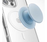 Encased Impugnatura magnetica pieghevole per telefono (compatibile con MagSafe), comoda custodia in silicone per iPhone, colore: blu polvere