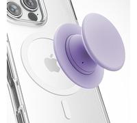 Encased Impugnatura magnetica pieghevole per telefono (compatibile con MagSafe), comoda custodia in silicone per iPhone, colore: lilla