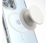 Encased Impugnatura magnetica pieghevole per telefono (compatibile con MagSafe), comoda custodia in silicone per iPhone, colore: crema vaniglia