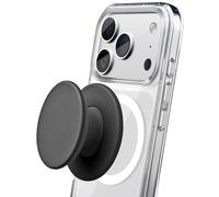 Encased Impugnatura magnetica pieghevole per telefono (compatibile con MagSafe), comoda custodia in silicone per iPhone, colore: nero