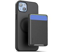 Encased MAG SlimShield - Custodia per iPhone 15 Plus con porta carte, custodia magnetica con portafoglio (compatibile con MagSafe), nero