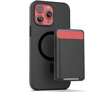 ENCASED MAG SlimShield - Custodia per iPhone 15 Pro Max con porta carte, custodia magnetica con portafoglio (compatibile con MagSafe), nero