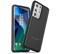 ENCASED Rebel Series - Custodia per Samsung Galaxy S21 Ultra, nera, progettata per Samsung Galaxy S21 Ultra, resistente, protettiva