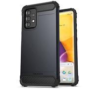 ENCASED Scorpio Armour progettata per Samsung Galaxy A72, custodia antiurto robusta (4G/5G) nero