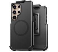 Encased SlimShield Custodia per Samsung Galaxy S25 Ultra con clip per cintura (compatibile con MagSafe Qi2) Custodia magnetica sottile (nero)