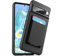 Encased SlimShield magnetico progettato per Google Pixel 8 Pro custodia con porta carte di credito (compatibile con MagSafe) nero