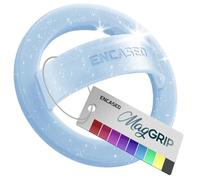 Encased Supporto magnetico per telefono (compatibile con MagSafe), sottile anello in silicone per iPhone, con glitter blu