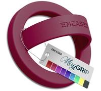 Encased Supporto magnetico per telefono (compatibile con MagSafe), sottile, in silicone, ad anello per le dita, per iPhone, colore: Borgogna