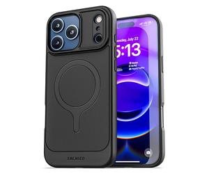 ENCASED Thin Armor per iPhone 17 Pro Cover Magnetica (Compatibile MagSafe) - Custodia Sottile in TPU con Presa Antiscivolo (Nero)