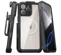 Encased Titan-X - Custodia impermeabile per iPhone 16 Pro Max, con clip per cintura, antiurto, con protezione schermo integrata e cover per porta (compatibile con MagSafe)