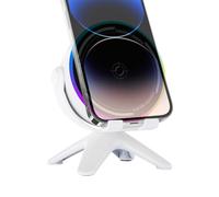 Enceinte Induction Sans Fil - 11,2x9,3x13,2 Cm, ABS Compact Avec | Lumières RGB, Haut-parleur USB 5W Portable Pour Chambre, Salon, Bureau, Cuisine, Campeggio, Pique-nique Et Passionnés De Technologie