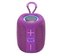 Enceinte sans fil Vibin, enceinte Bluetooth portable avec lumières LED colorées, base antidérapante, son surround HD, étanchéité IPX7, longue durée de vie, pour la maison (TypeE)