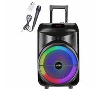 Enceinte trolley - INOVALLEY - KA122 - 700W - Bluetooth - Lumineuse