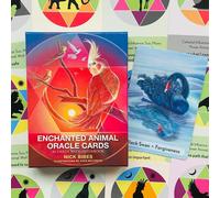Enchanted Animal Oracle Cards Mazzo di Carte 45 Con Guida Nick Bibes