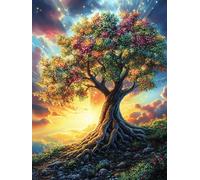 Enchanted Autumn Tree Puzzle 500 Pezzi Giochi Da Tavolo Per Adulti Serate in Compagnia Rilassamento E Divertimento Regalo Per Coppie E Amici 500 PCS