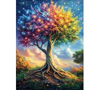 Enchanted Autumn Tree Puzzle 500 Pezzi Per Amici E Famiglia in Serata Rompicapo Sfida Creativa Giochi Da Tavolo Relax E Intelligenza Regalo Natale 500 PCS
