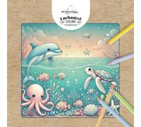 Enchanted Colors - Aventura en el mar: Libro para colorear