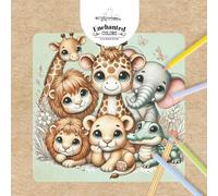 Enchanted Colors - Pequeños animales del mundo: Libro para colorear