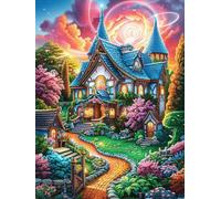 Enchanted Cottage in Flower Garden Puzzle 1000 Pezzi Sfida Impossibile Esperti Rompicapo Estremamente Difficile Per Veri Appassionati Stimolo Intellettuale Regalo 1000 PCS